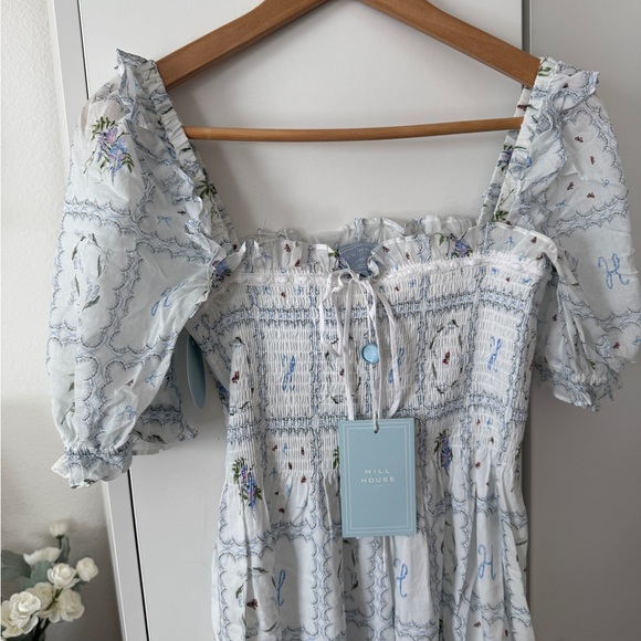 Hill House Home Scarlett Nap Dress in White Floral Patchwork - Picture 6 of 8